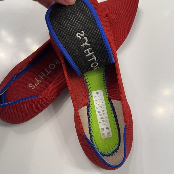Rothy’s point shoes in red size 10 - Picture 4 of 4